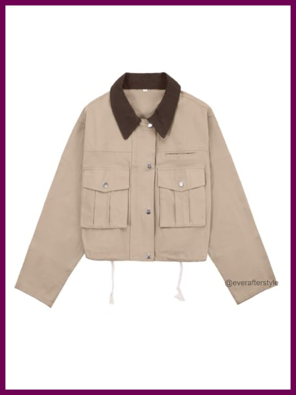 Women's 100% Cotton Cropped Barn Jacket Button Down Utility Coat